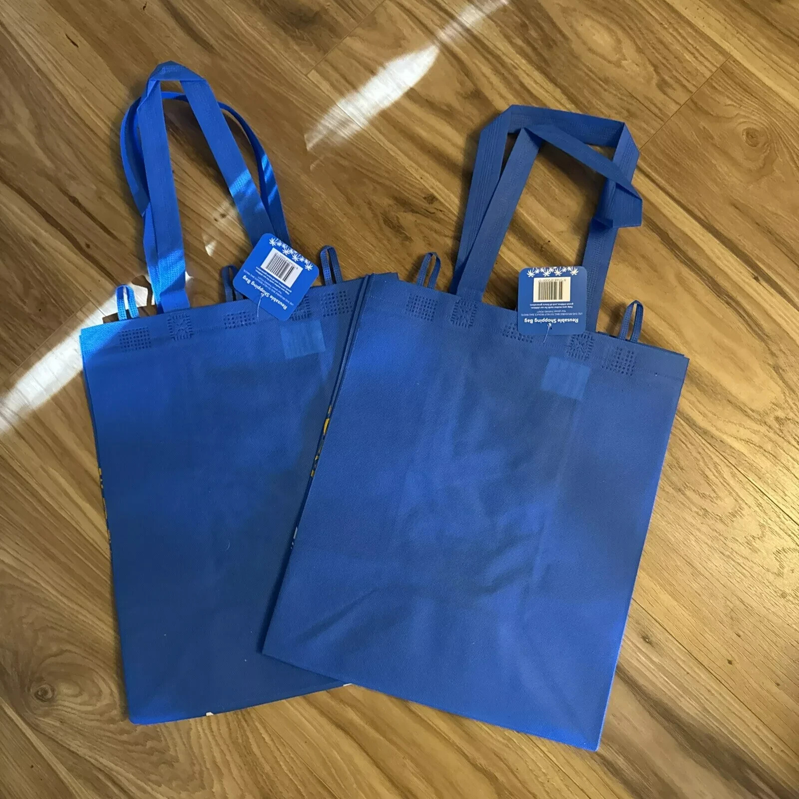LOT of 2 Walmart Hawaii Reusable Shopping Bag Tote Bag NEW 2024 BLUE TURTLE NWT