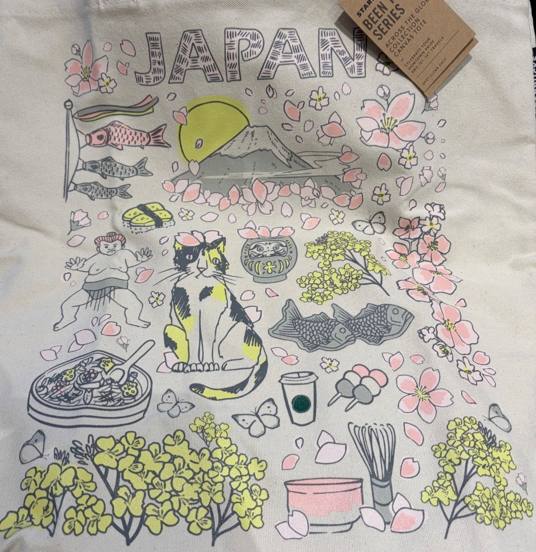 Starbucks JAPAN “SAKURA Been There Series” Tote Bag 100% authentic