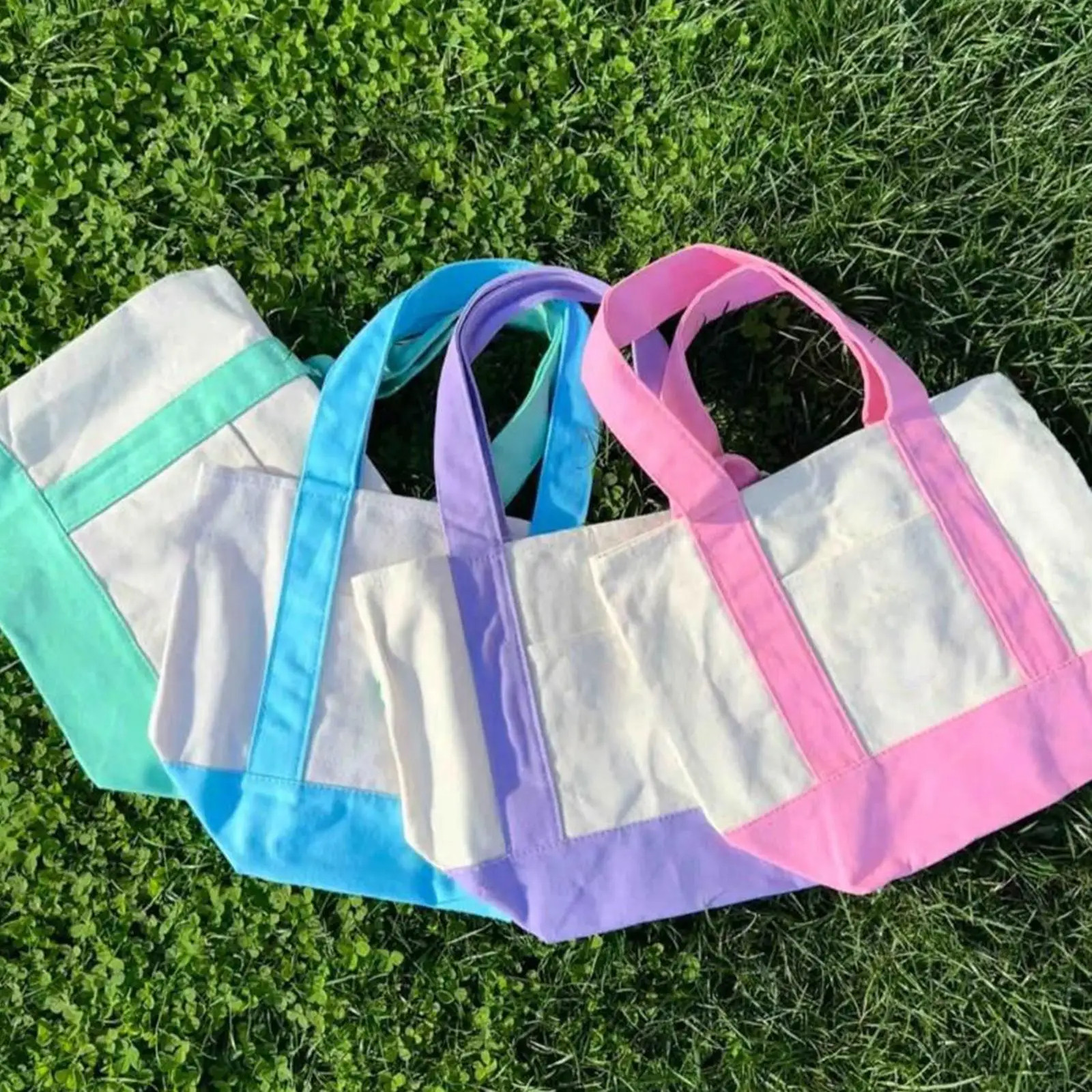 Canvas Tote Bag Large Canvas Tote Bag Reusable Grocery Carrier Fashionable