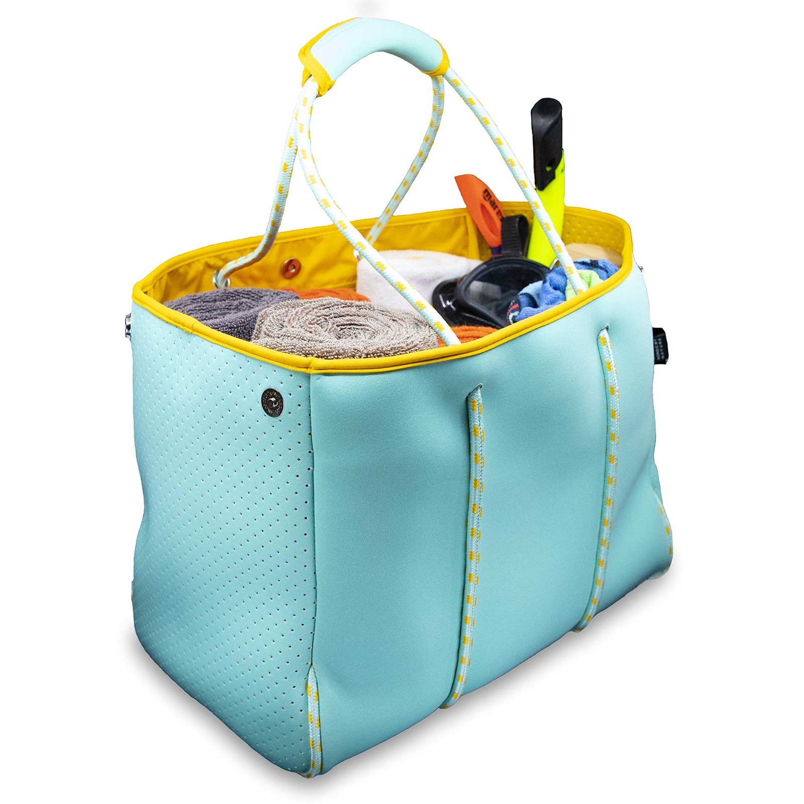 Large Designer Neoprene Beach Bag Tote Versatile Travel Tote Perfect For Boat…