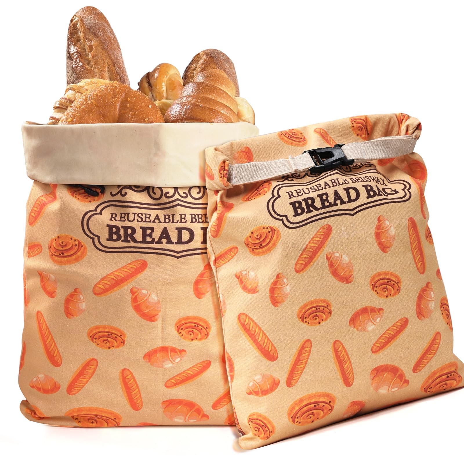 1 Pack Beeswax Bread Bags for Sourdough Homemade X-Large, Yellow-1