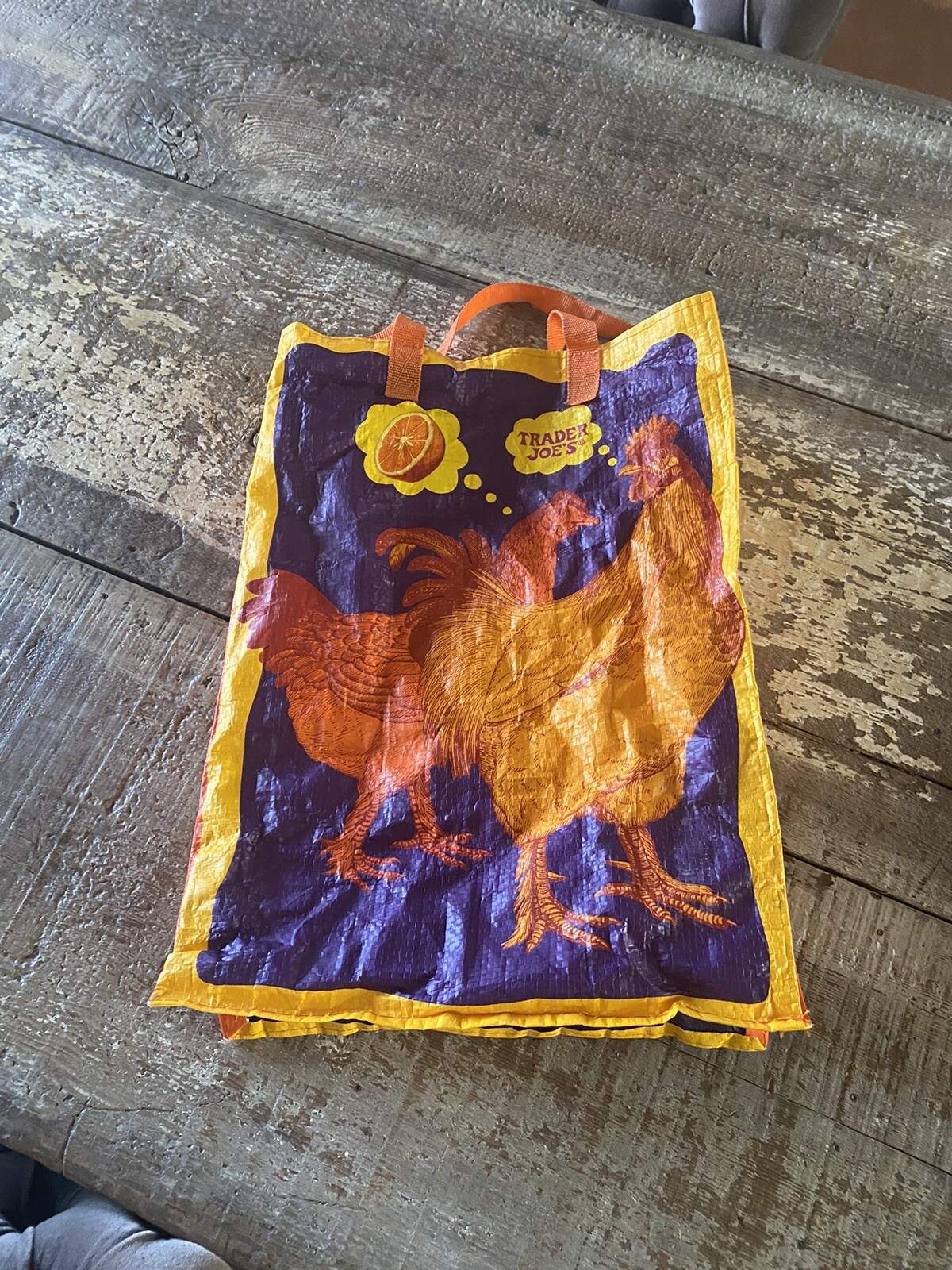 Trader Joe’s RARE Orange Chicken Shopping Grocery Bag Euc Collector New Free