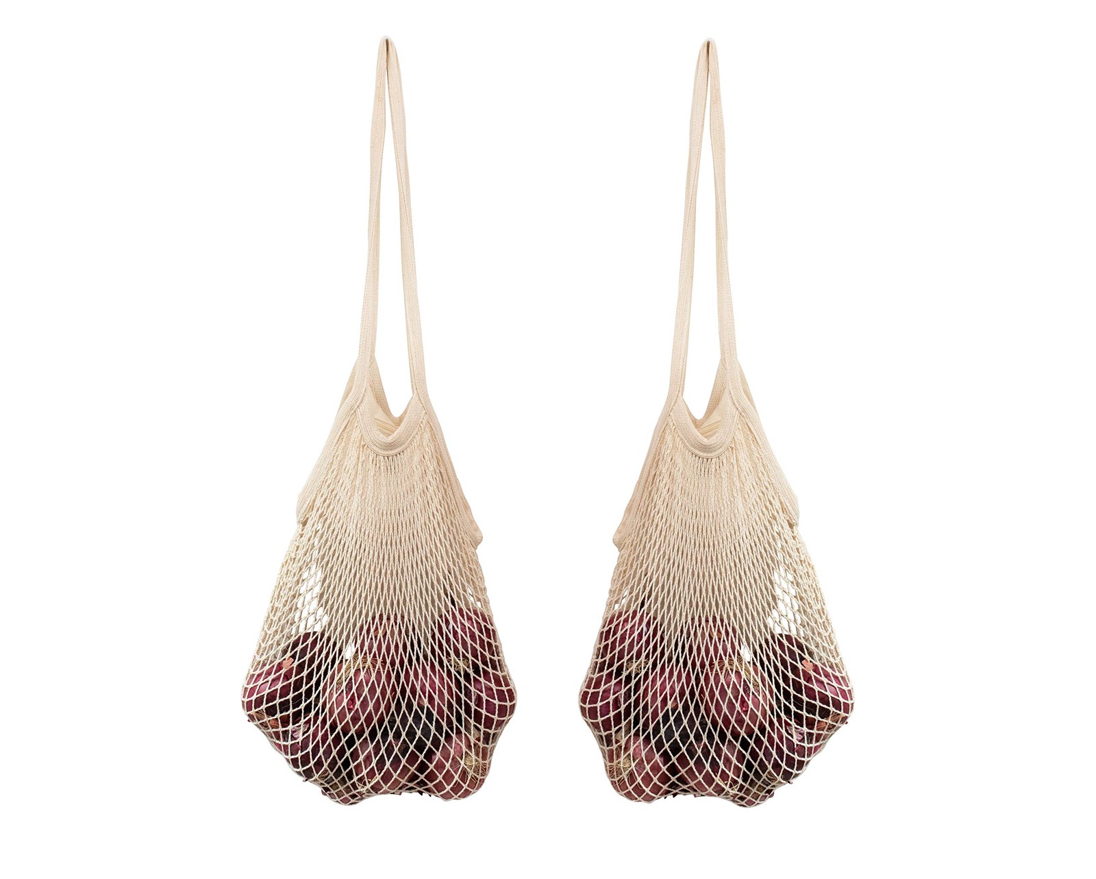 Cotton Mesh Onion Storage Bags – 100 Cotton, Reusable, and Washable Mesh Bags…