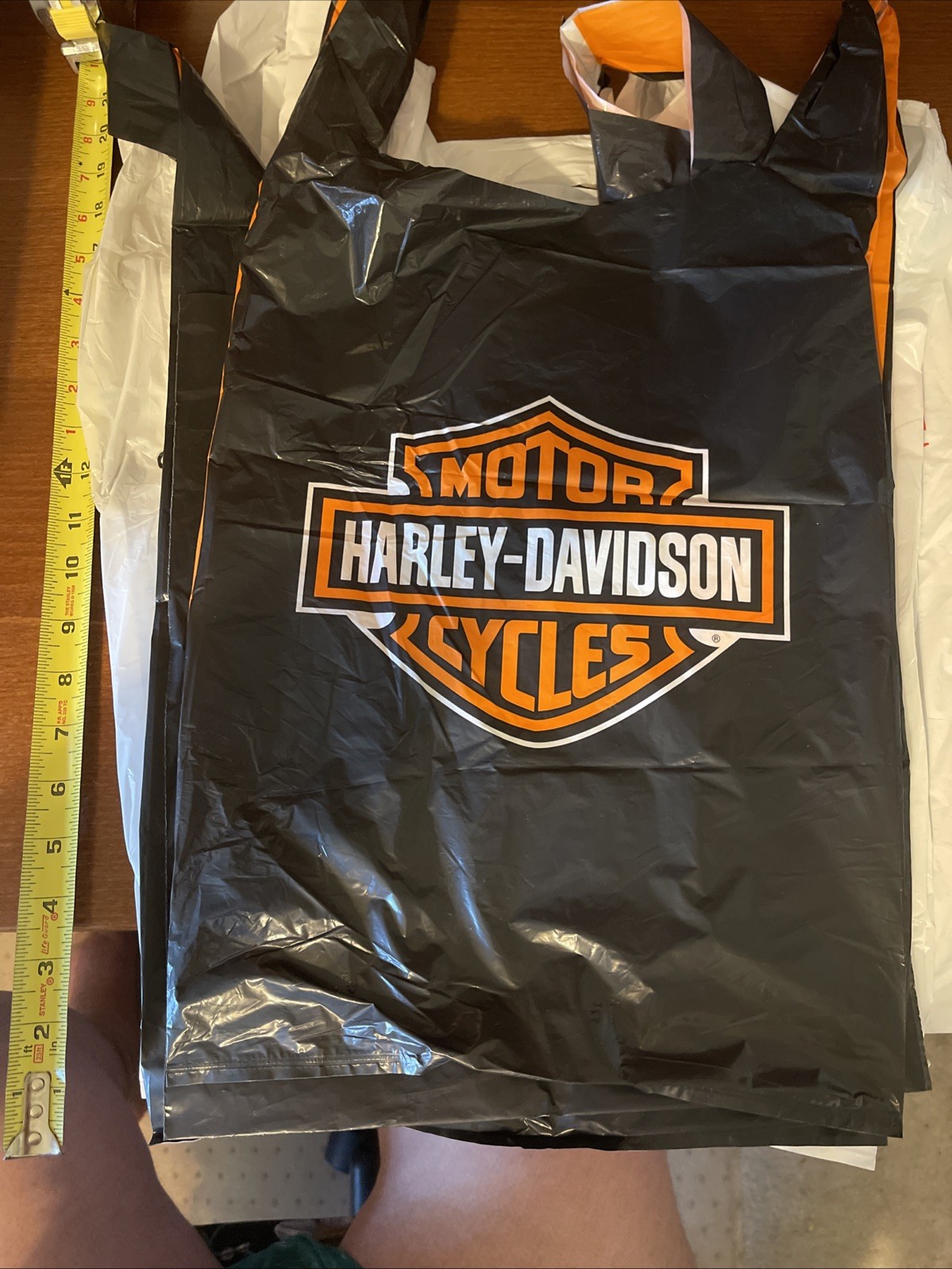Lot Of 8 Genuine Harley Plastic Gift Shopping Bags Different Sizes