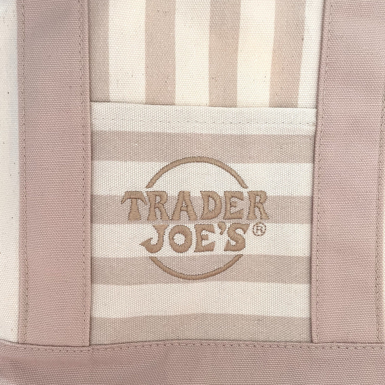 Trader Joe’s Mini Striped Pastel Canvas Tote Bag SET Of 4 Limited Edition NWT