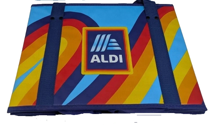 ALDI Collapsible Shopping Bag Box Reusable 14x10x11″ Blue Navy 1PC