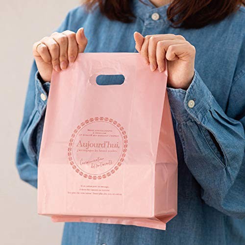 HEADS TEN-MG Made in Japan Pink 20 x 33 x 10 cm Turndle Gusseted Carry-Out Bags