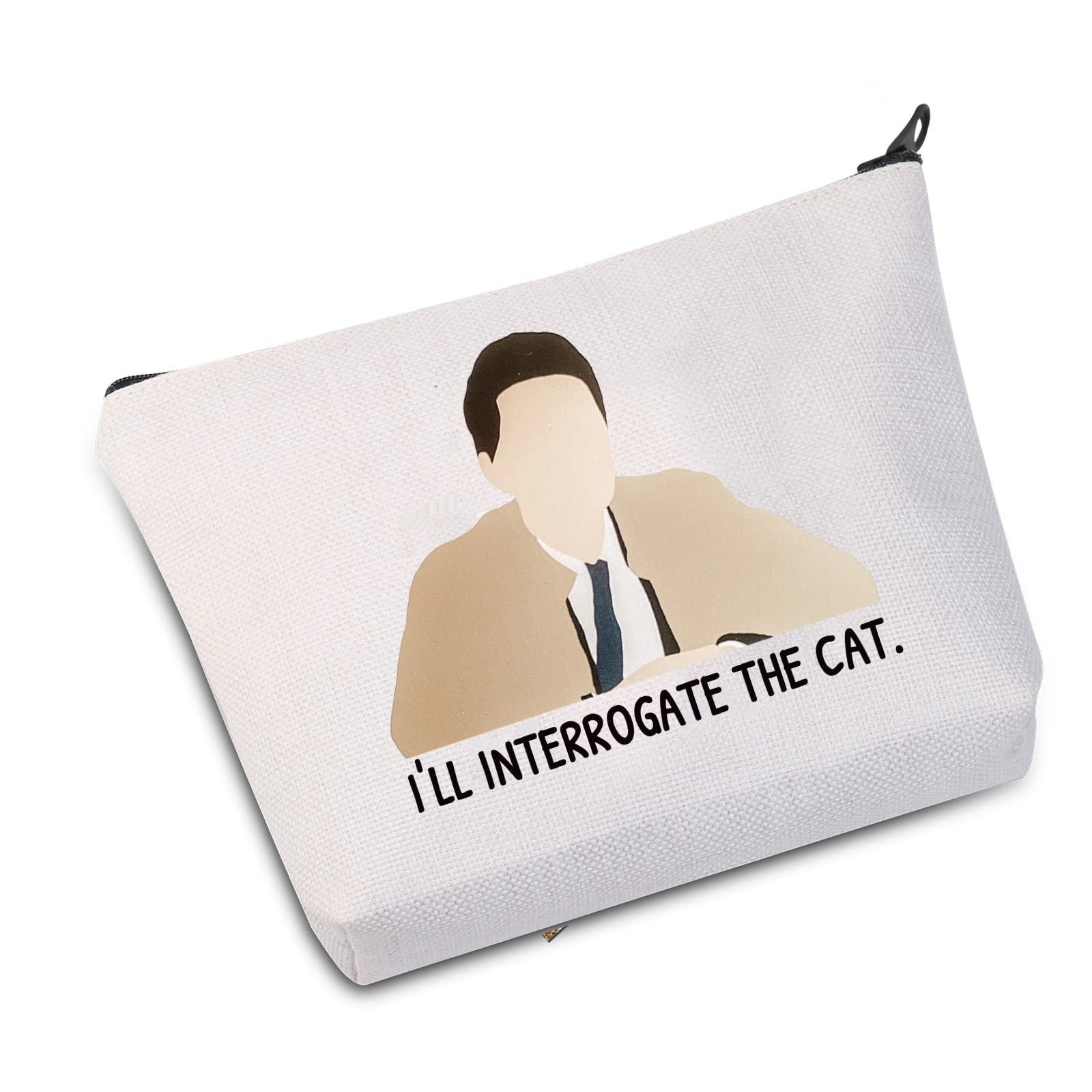 JXGZSO Inspired Gift I’ll Interrogate the Cat Makeup Bag Fans Gift…