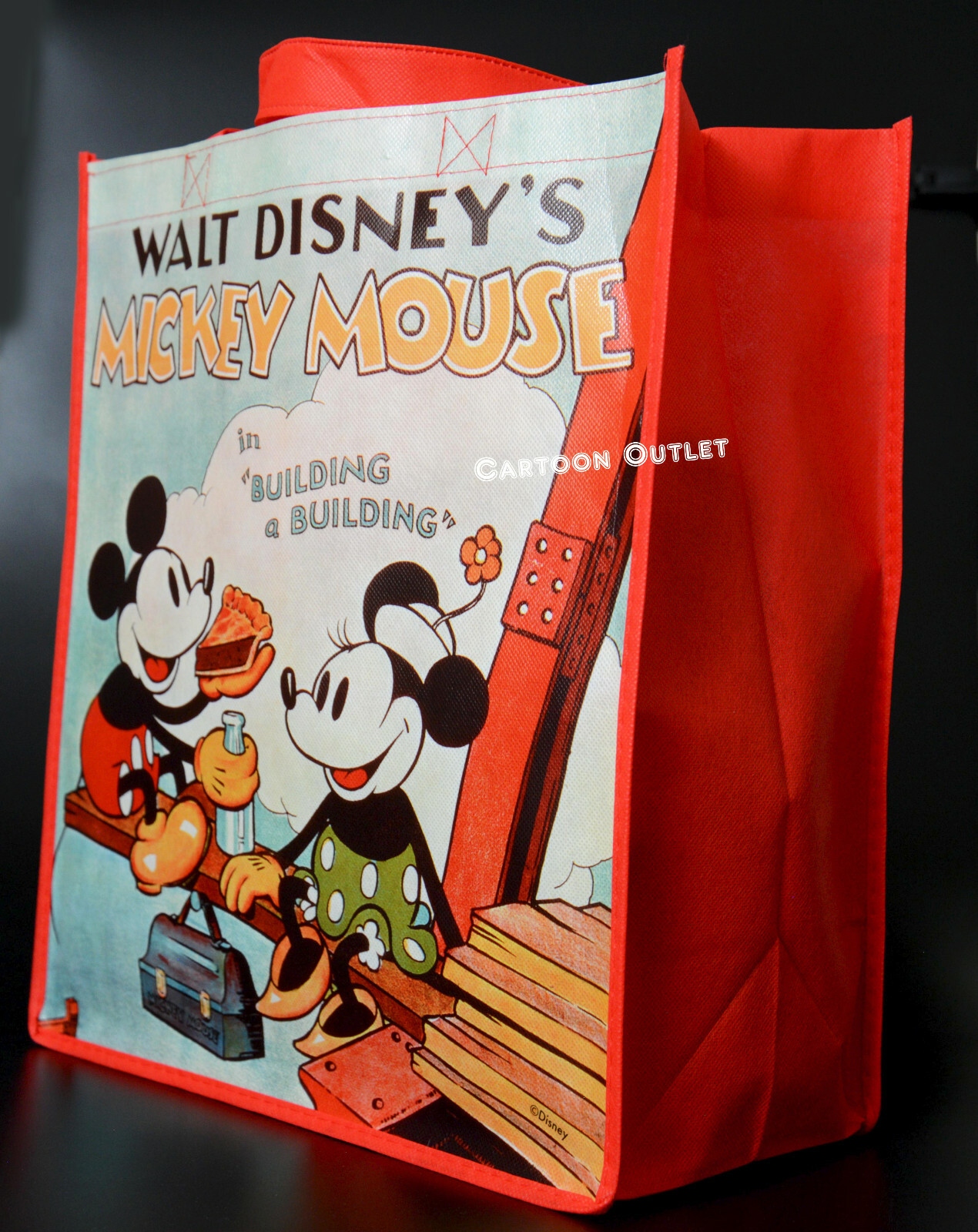 Disney Mickey Tote Shopping Bag Large Reusable Classic Minnie Mouse Gift Bag