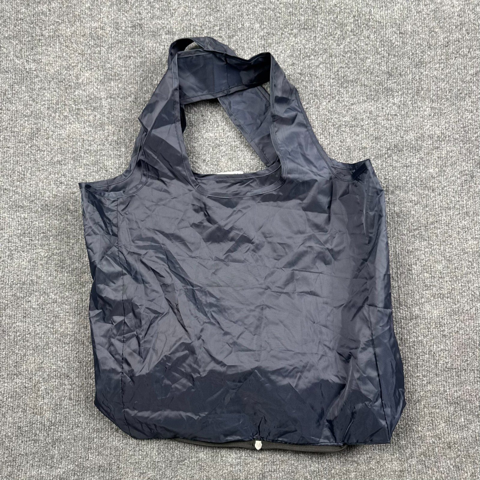 RuMe Unisex Appian Navy Blue Foldable Reusable Packable Shopping Tote Bag