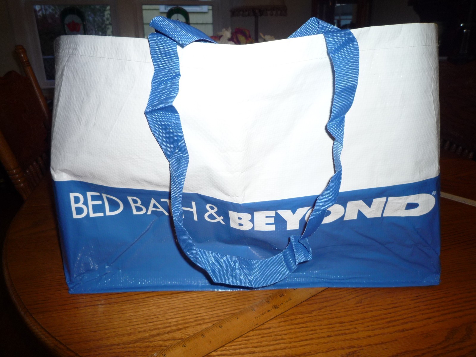 XL Reusable Bed Bath & Beyond Shopping Bag Reinforced Plastic & Nylon Handles