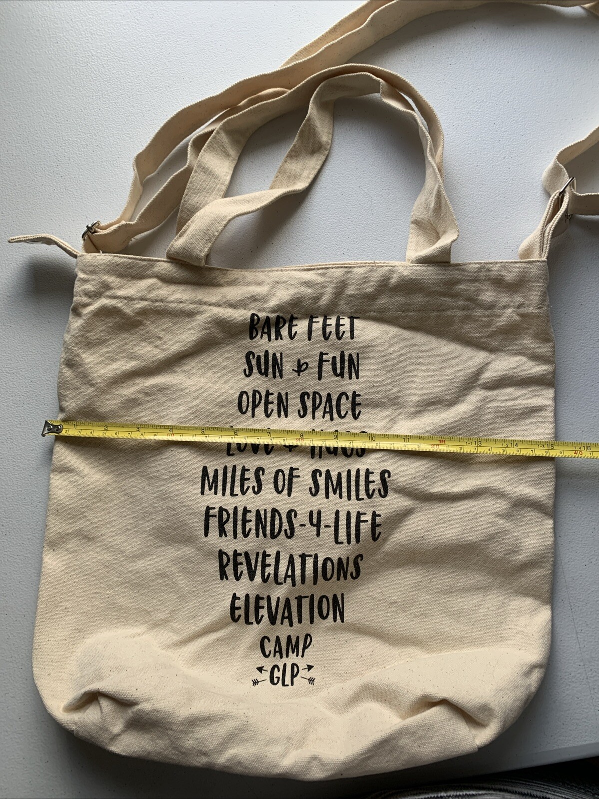 GLP Canvas Tote Bag Handles and Strap Bare Feet – Sun & Fun – Camp – Open Space