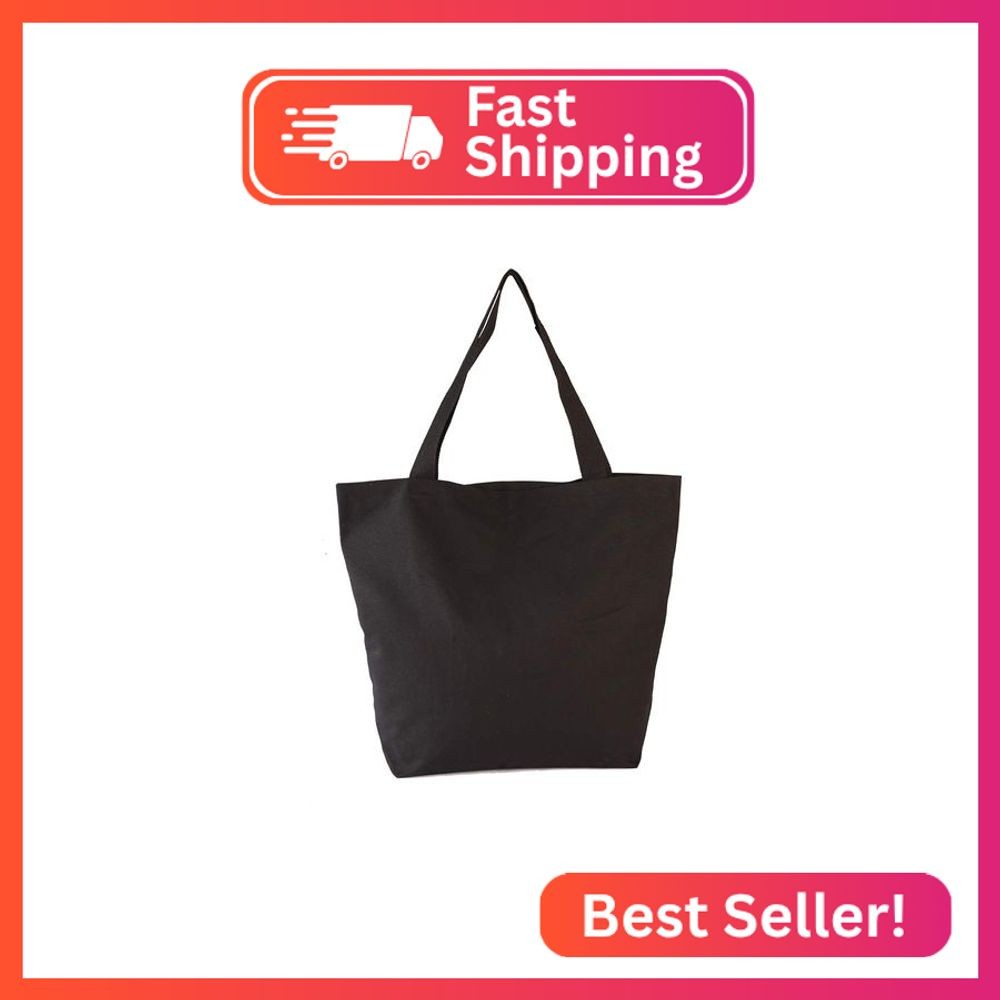 Augbunny Durable 100% Cotton 12oz Canvas Heavy Duty Extra Large Grocery Bag Beac