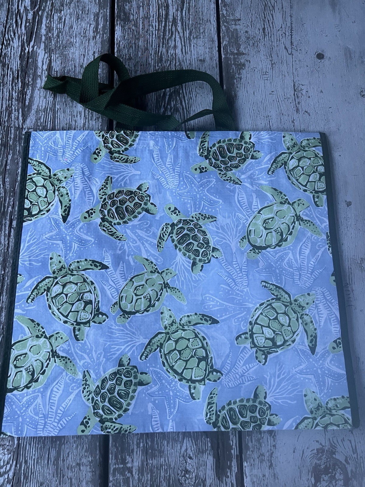 HAWAIIAN HONU TURTLE REUSABLE SHOPPING BAG BEACH BAG / BEACH TOTE