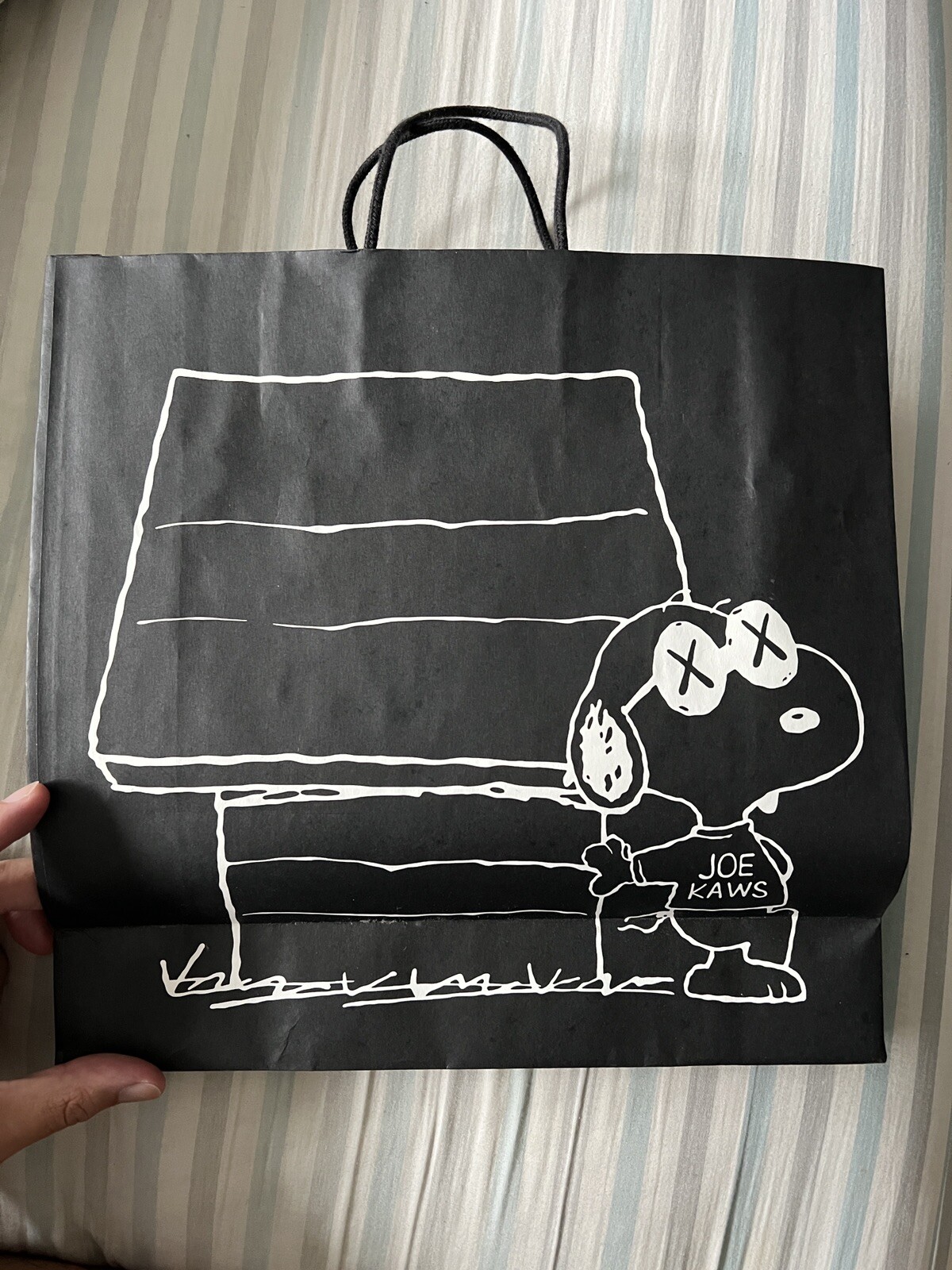 KAWS Uniqlo Black Collector’s Edition Shopping Bag NEW! Fast Ship!