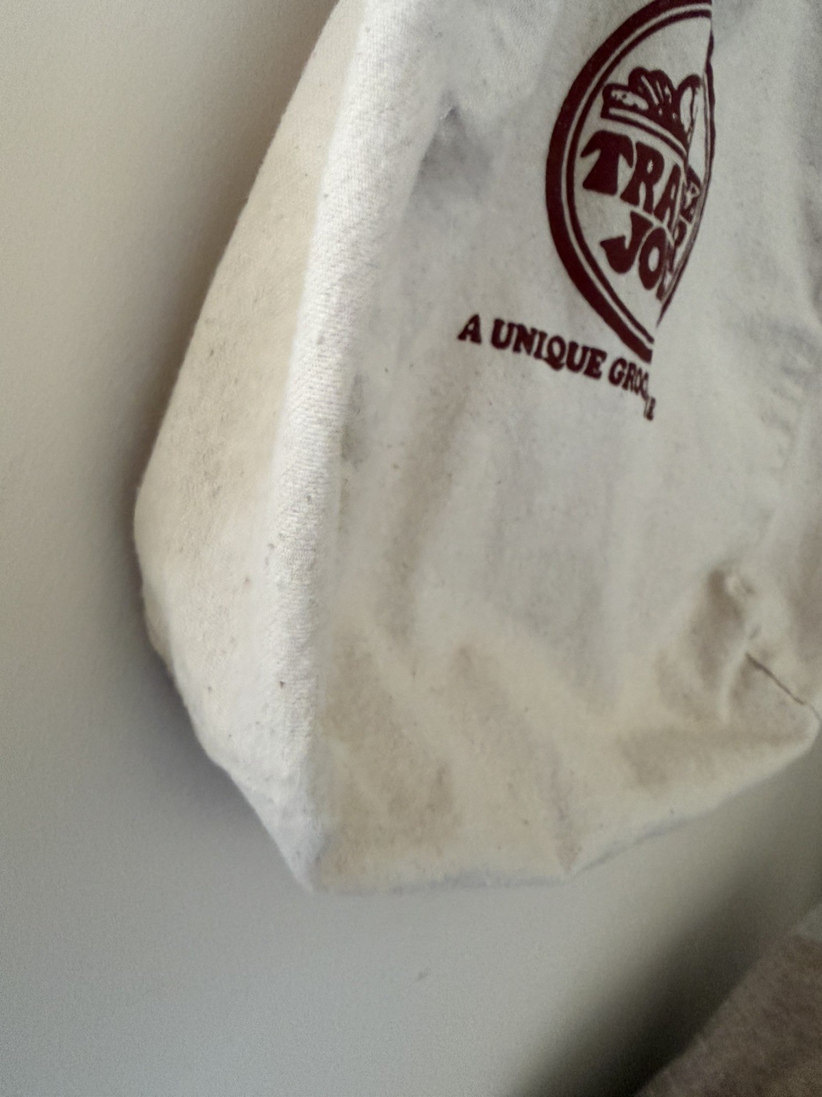 Rare Trader Joe’s Double Handle Cotton Reusable Tote with Logo