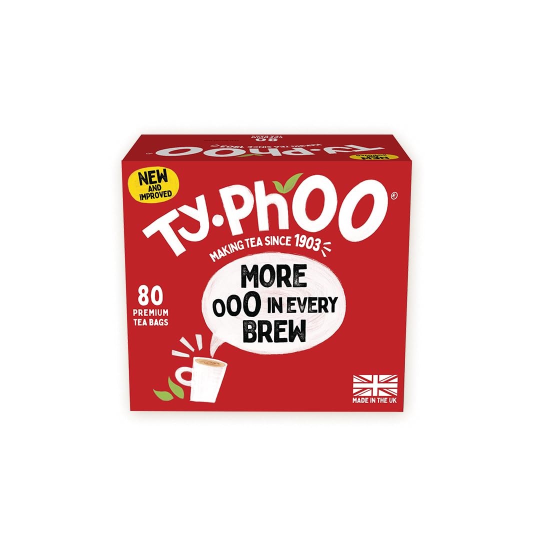 Typhoo Everyday 80 Premium Tea Bags 80 Count (Pack of 1)