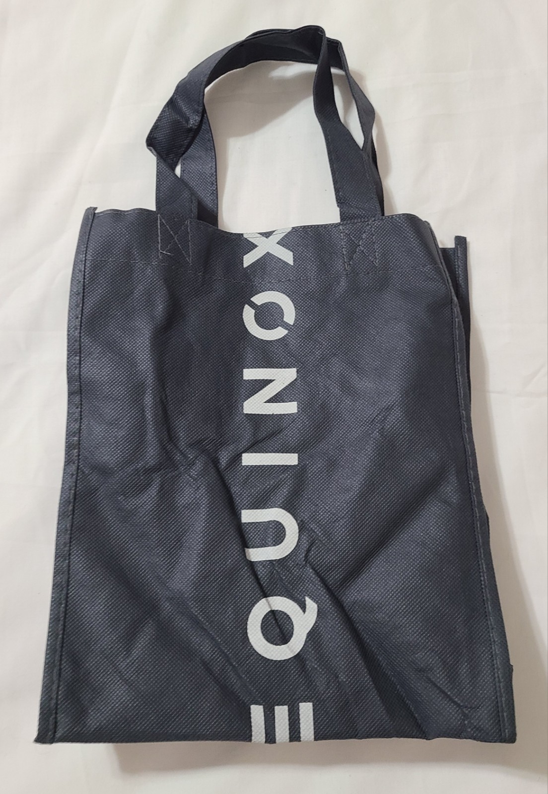 Equinox Mini Tote Bag Sz Medium 16x9x3.5 Black Reusable Shopping Compact Travel