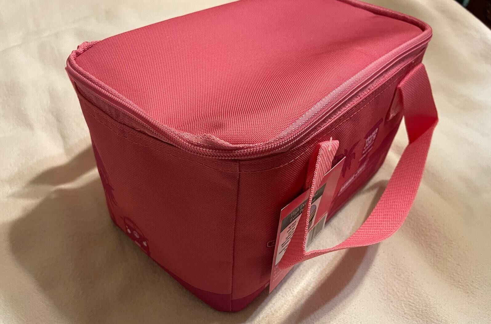 Bundle Set of 2: Trader Joe’s Mini Insulated Cooler Bag: Peach & Pink! NWT!