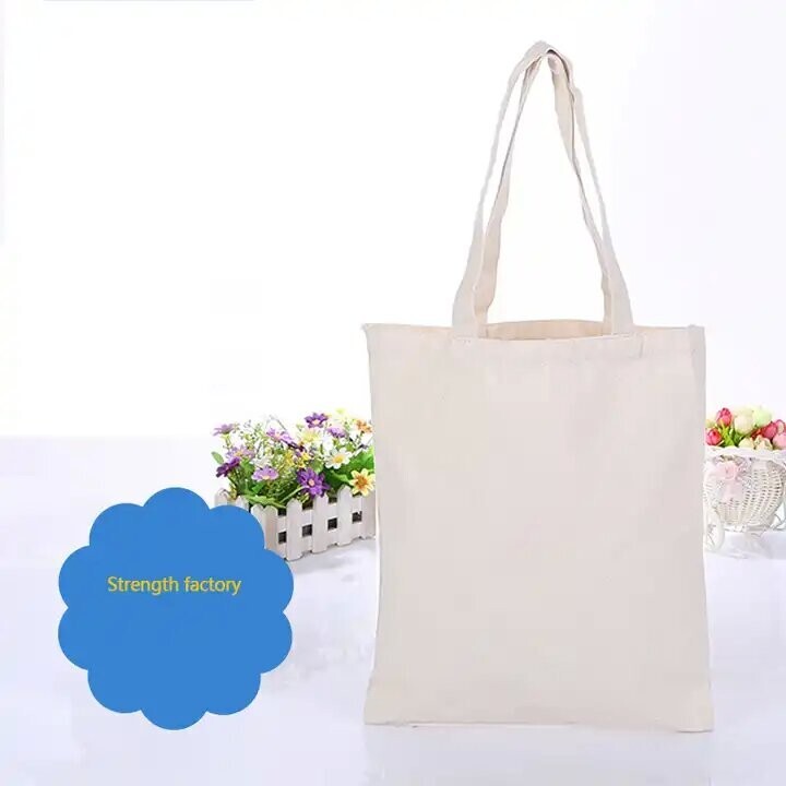 8×10″ Reusable Blank Canvas Tote Bags Shopping Bags Natural Eco Friendly Plain