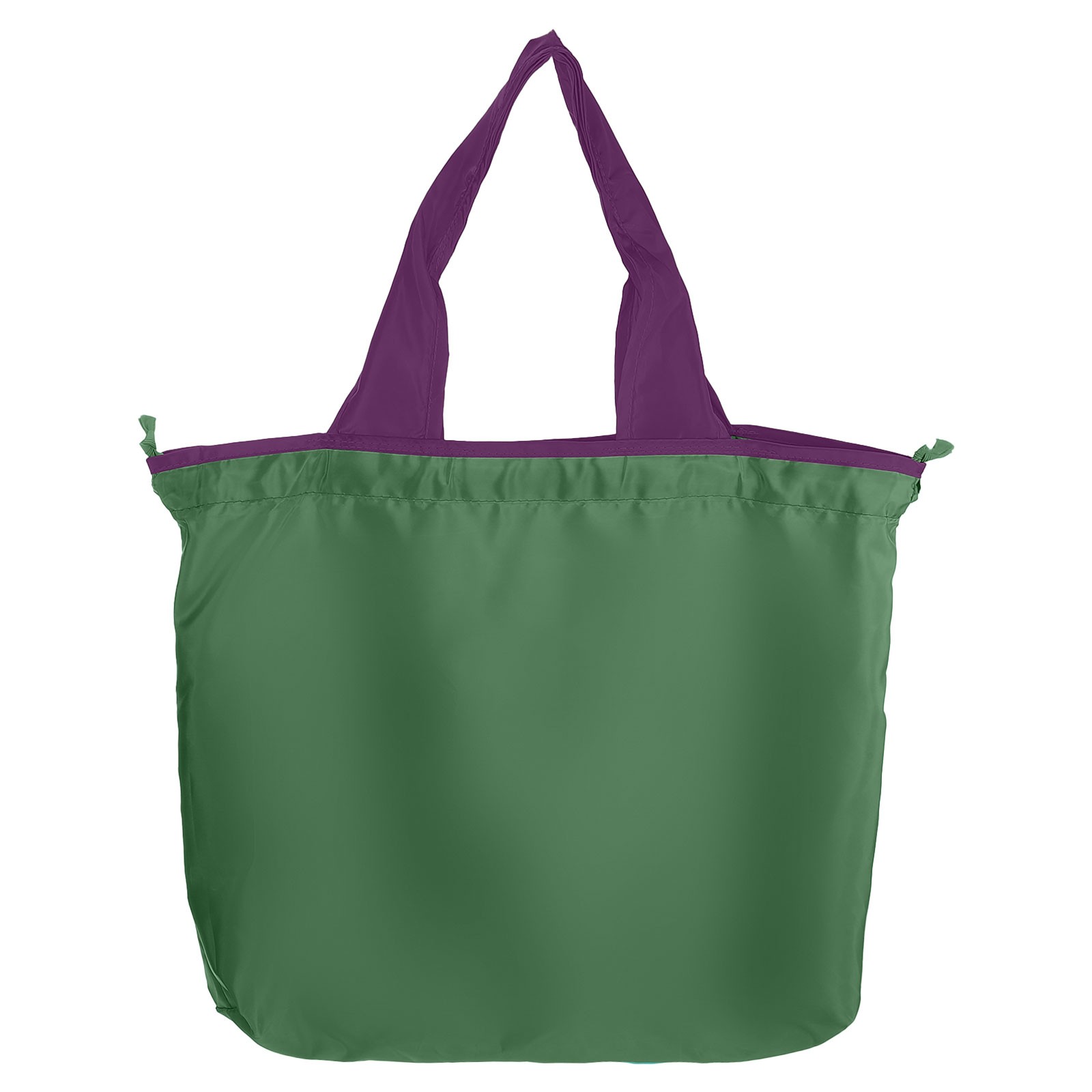 1Pcs 20″ x 16″ Washable Shopping Totes Fit in Pocket (Green)