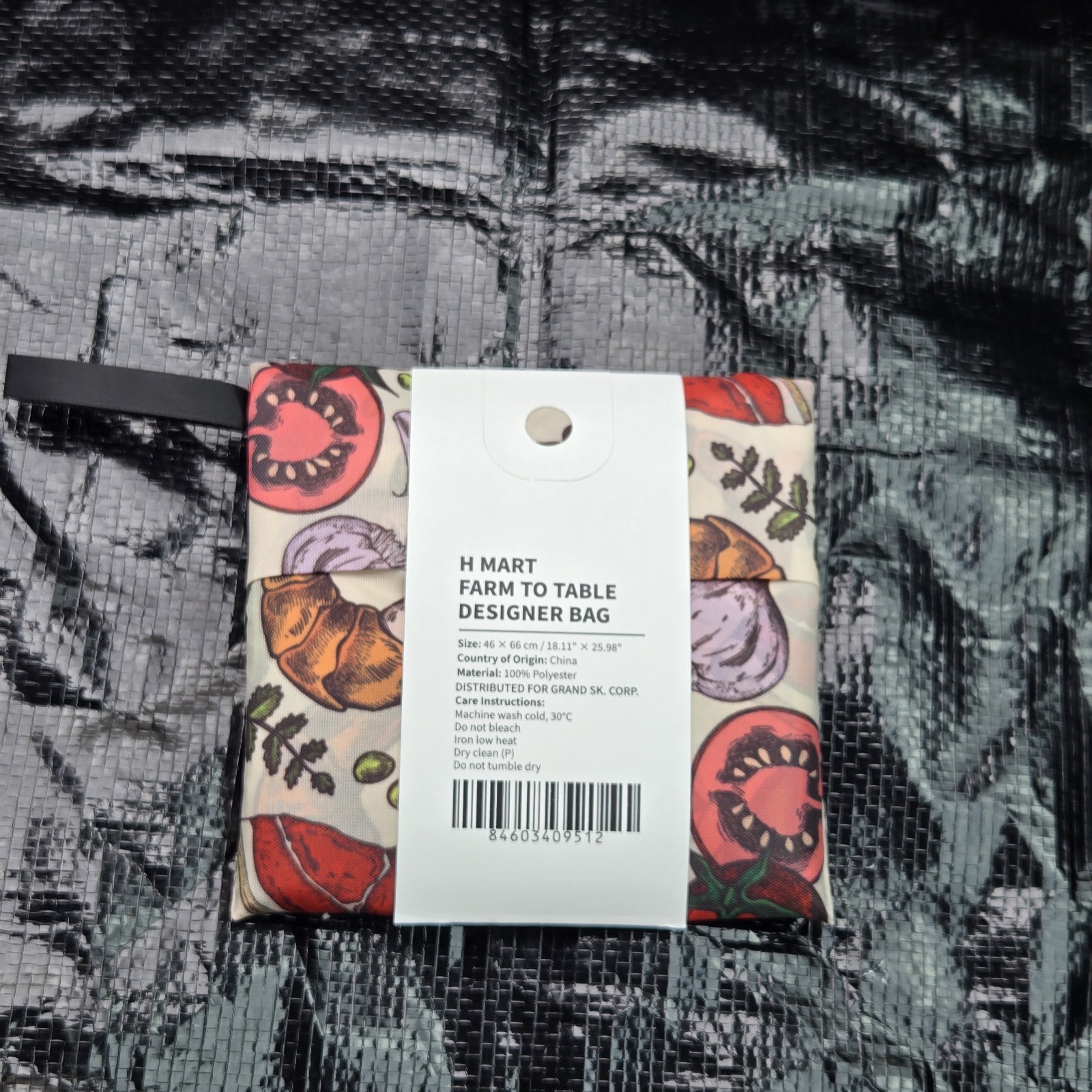 HMart Viral Reusable Shopping Bag “Farm To Table” Eco Friendly Tote Bag