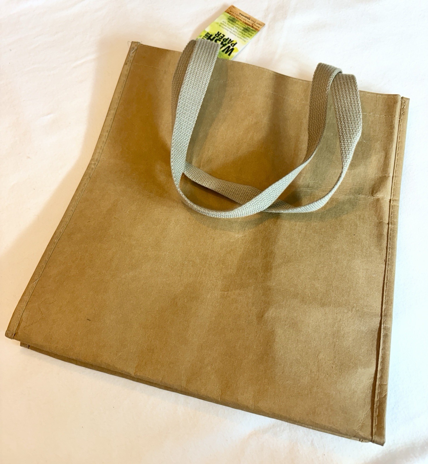 Subaru Swag Washable Paper Bag Tote TAG Enthusiast Merch 12” 13” 8” Fabric Strap