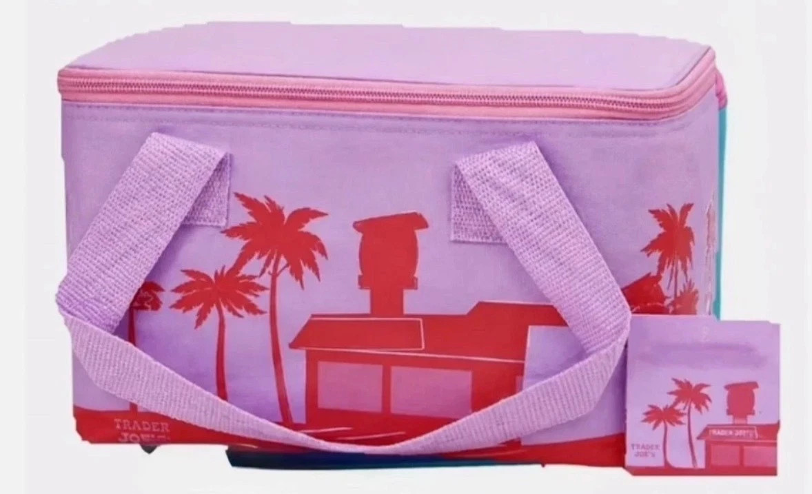 1 Trader Joe’s 2026 Mini Insulated Tote Bag-Lavender