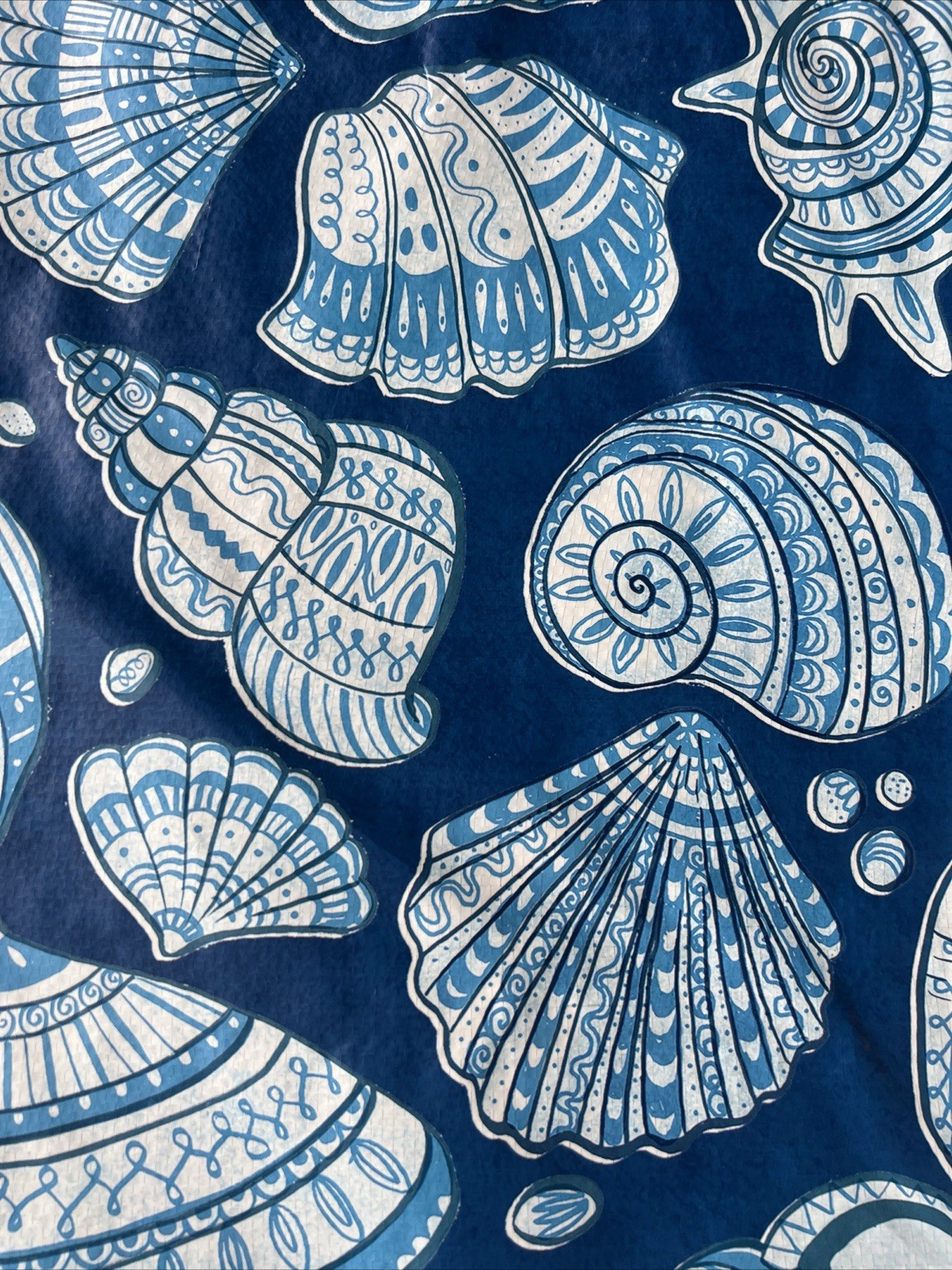 REUSABLE SHOPPING TRAVEL TOTE BAG SEASHELLS 🐚ECO FRIENDLY TJX NEW