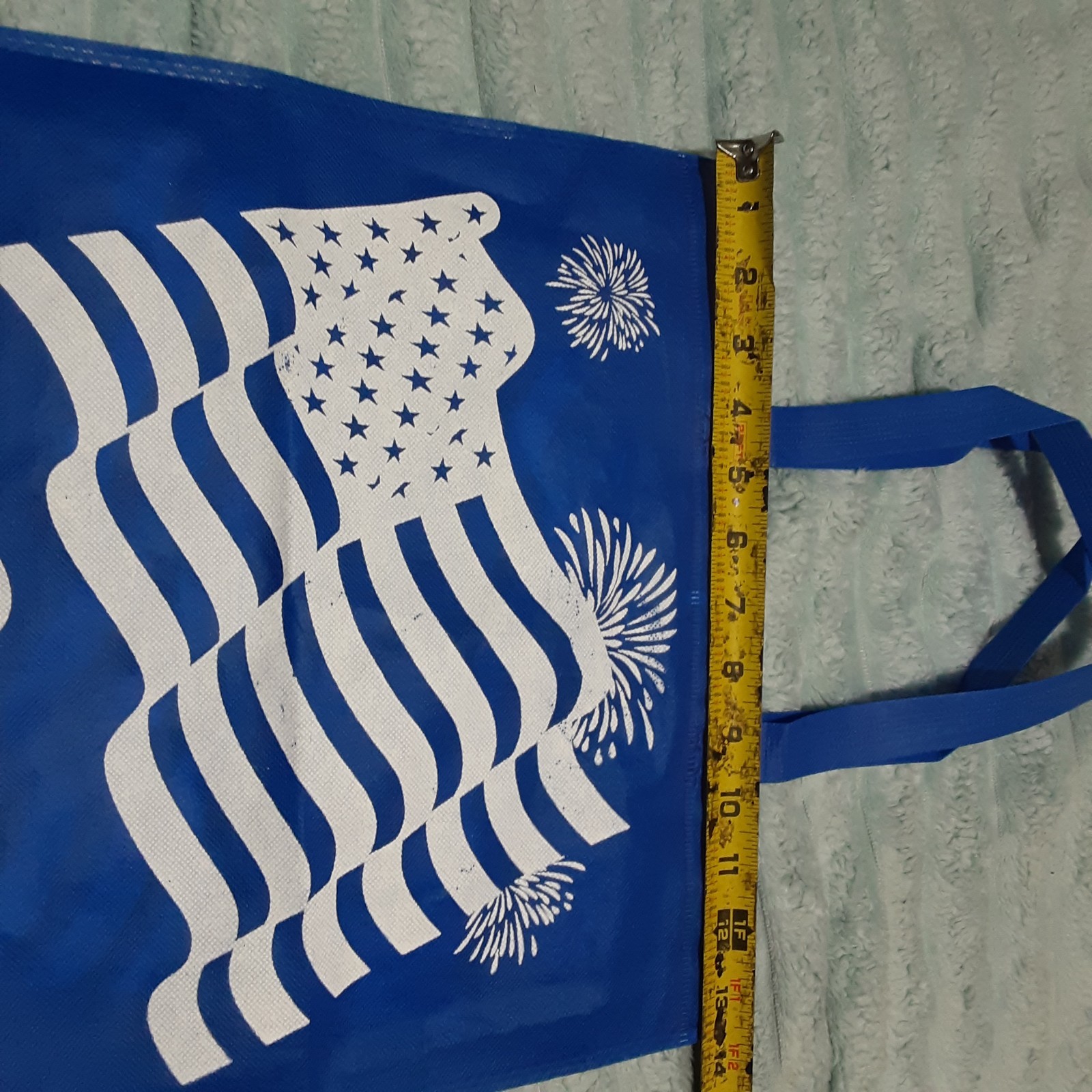 OLD GLORY Shopping bag w/handles NEW 13.5 “X 14.5” in time for our 250th anniv.