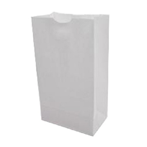 Novolex Duro Wolf Standard Flat Bottom Paper Grocery Bag White 25 lb. | 500/Pack