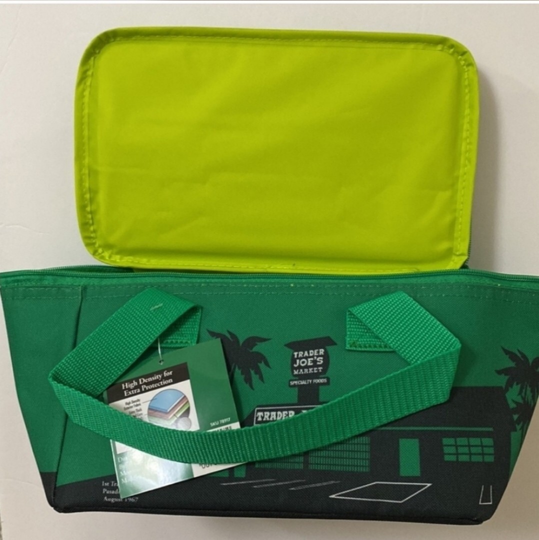 Trader Joe’s Mini Insulated Cooler Tote Lunch Bag Green