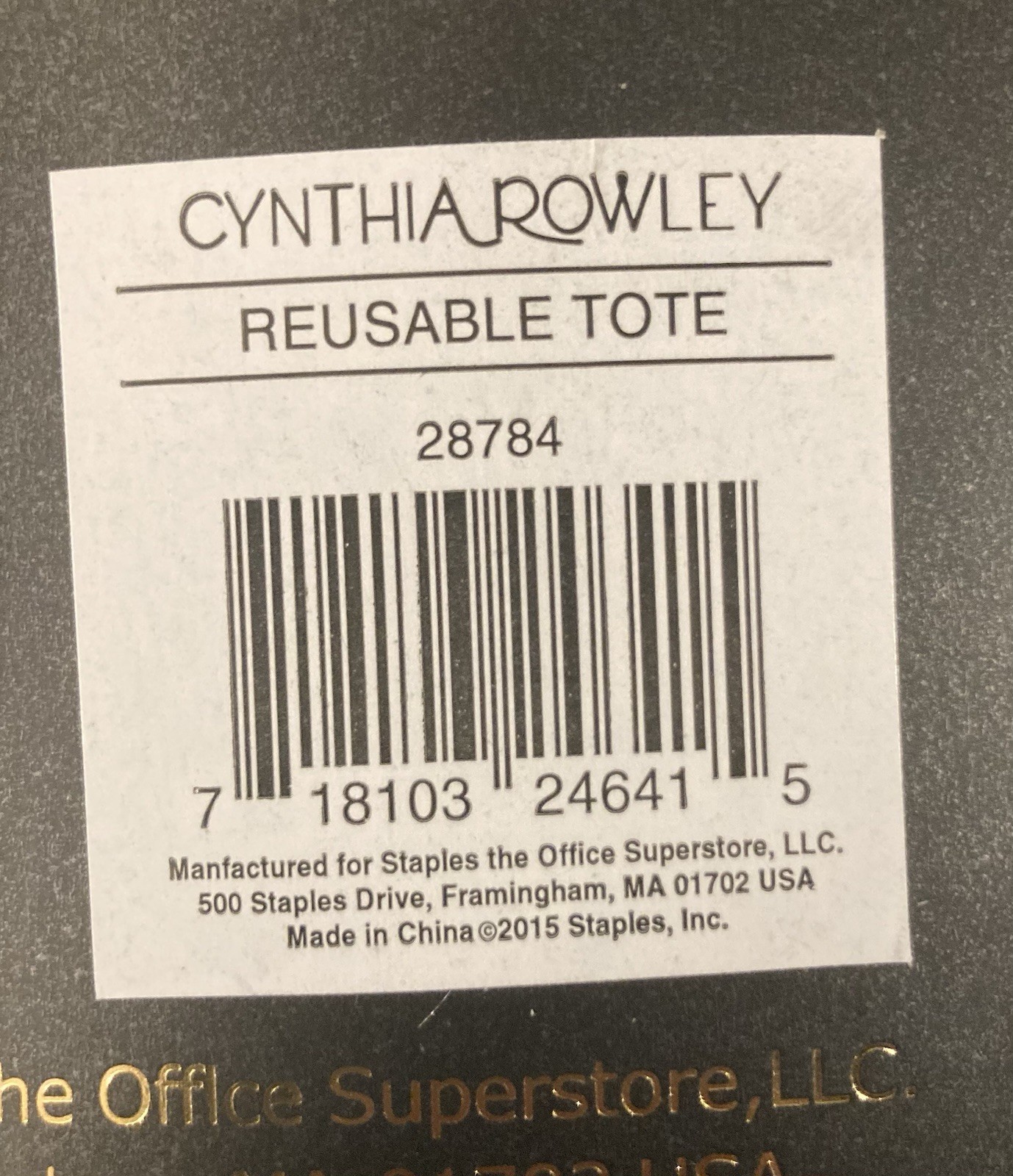 Cynthia Rowley – Lot of 2 -GO Reusable Packable Nylon Tote 16 x 14.5 x 0”D