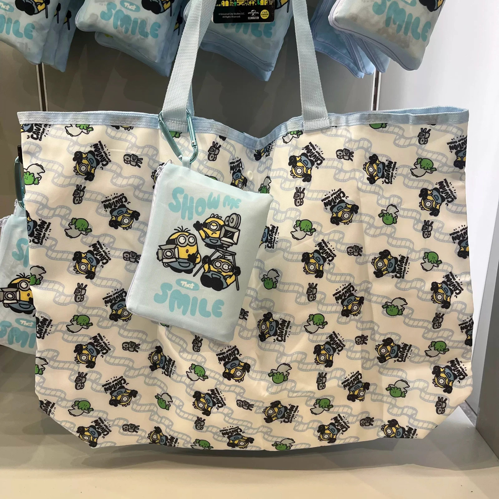 Universal Studios Beijing Minions Show Me That Smile Foldable Tote Bag Handbag