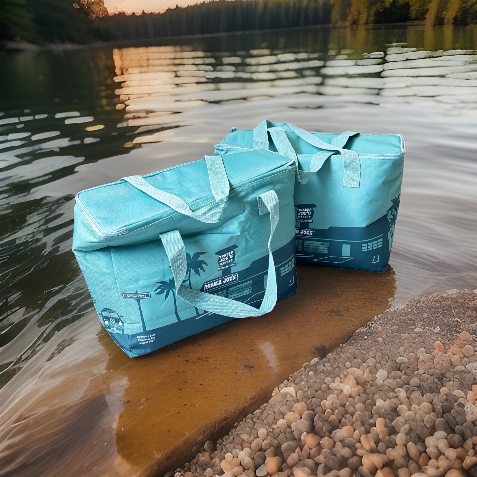 🔥Trader Joe’s Trending Insulated One Large Bag Reusable High Quality Large Bag