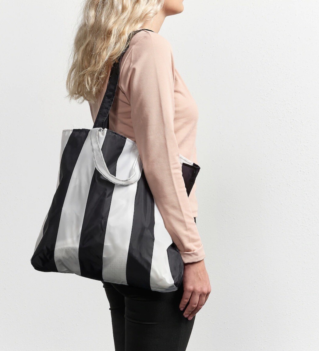 Reusable Shopping Tote IKEA SKYNKE Medium Polka Dot Folding Eco Bag