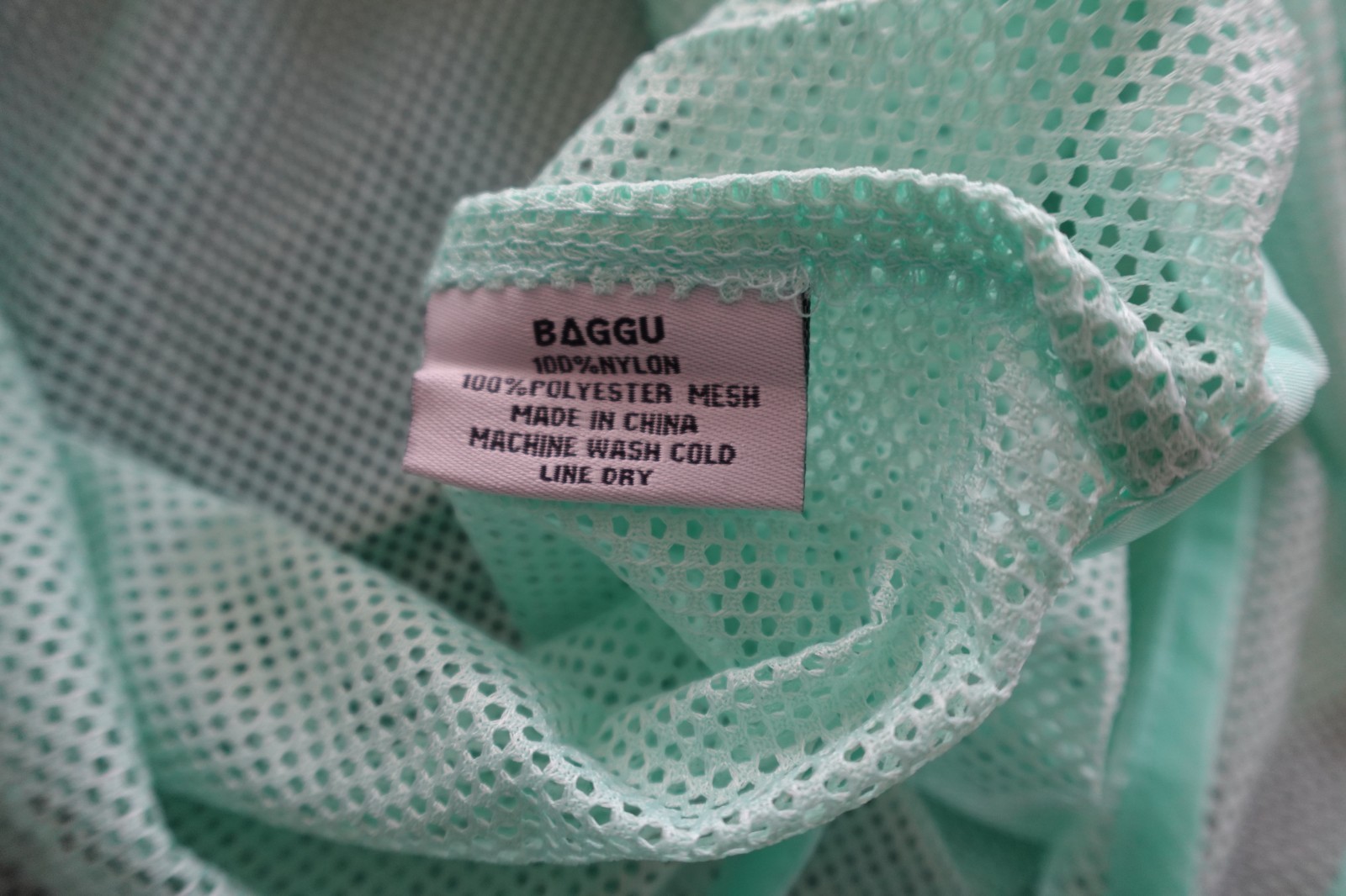 NWT Baggu MESH Standard Reusable Bag Mint Green US seller Discontinued OOP