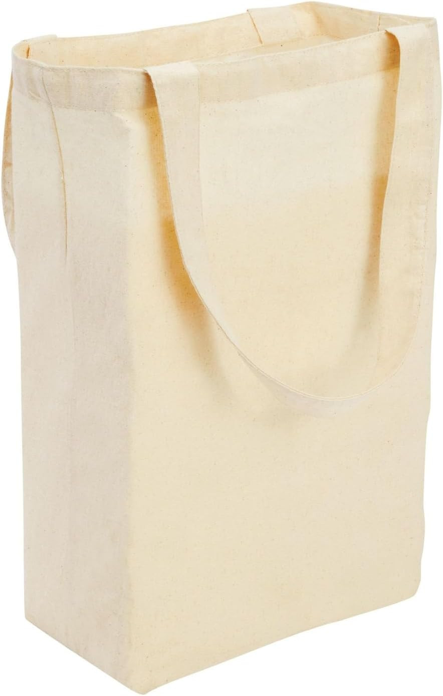 24-Pack Blank Cotton Canvas Tote Bags Bulk – Reusable Cotton Tote Bag for DIY Cr