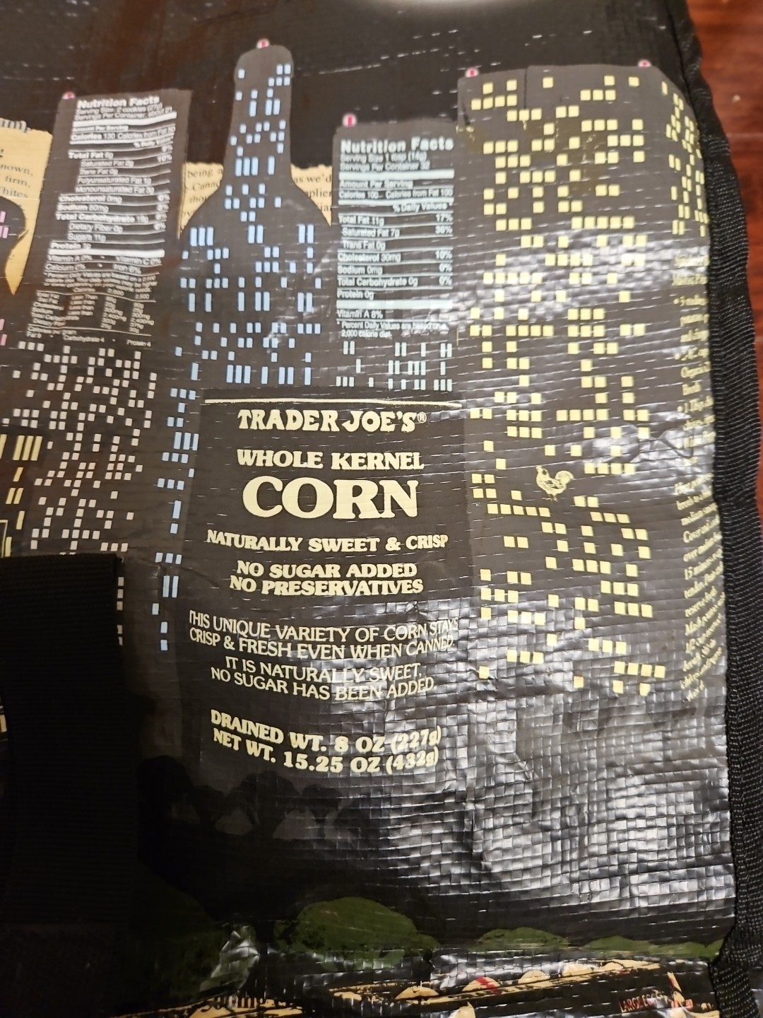 Trader Joe’s ROLLING BAG Nocturne Night View Tote Bag ~ ONE OF A KIND VERY RARE!